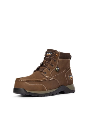 Bottes de Travail Ariat Edge LTE Chukka MetGuard Composite Embout Marron Foncé | HUU-7739756