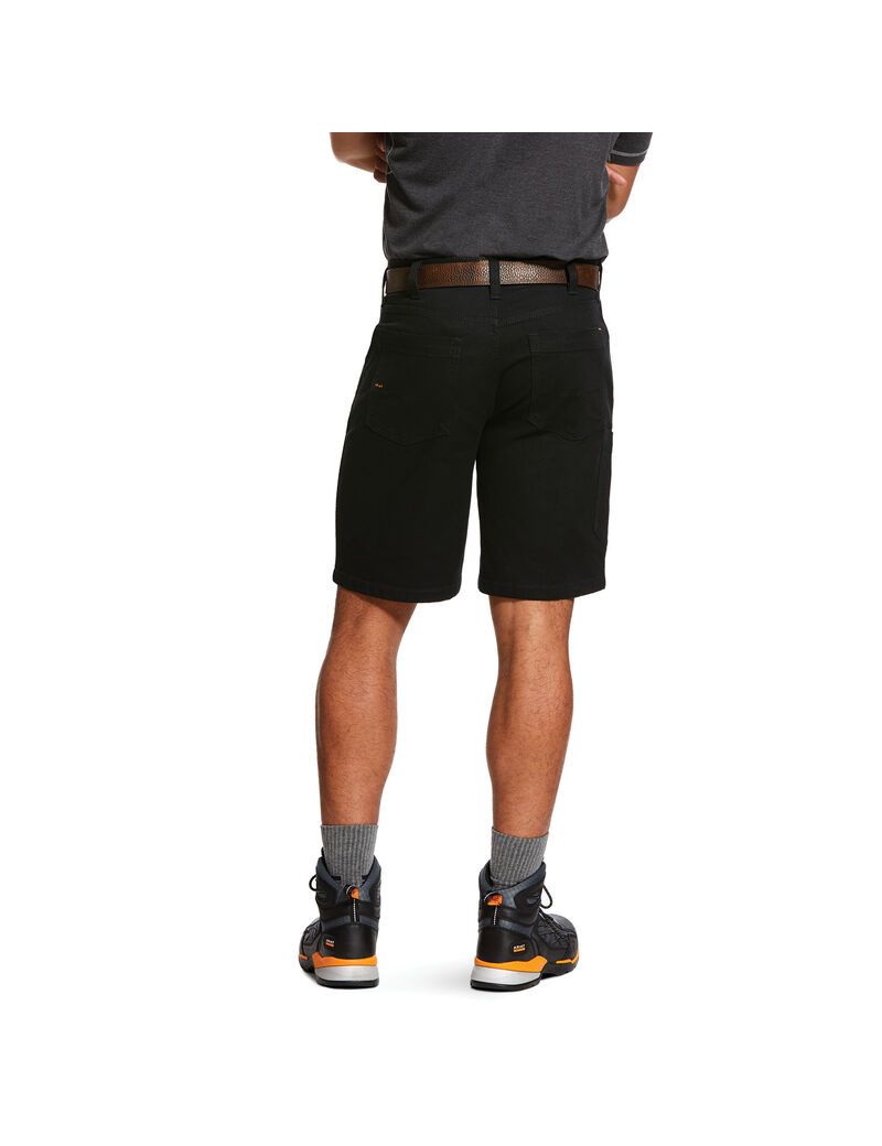 Shorts Ariat Rebar DuraStretch Made Tough Noir | QGR-6000282