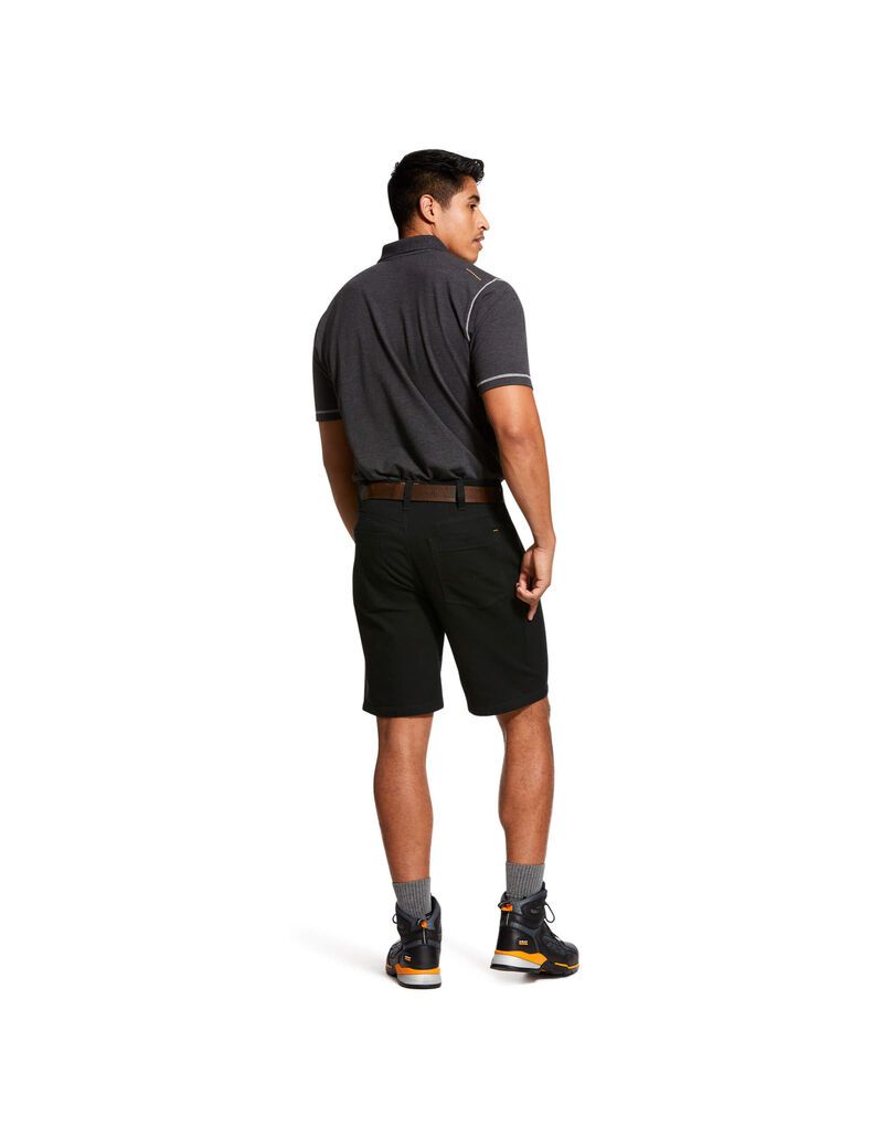 Shorts Ariat Rebar DuraStretch Made Tough Noir | QGR-6000282