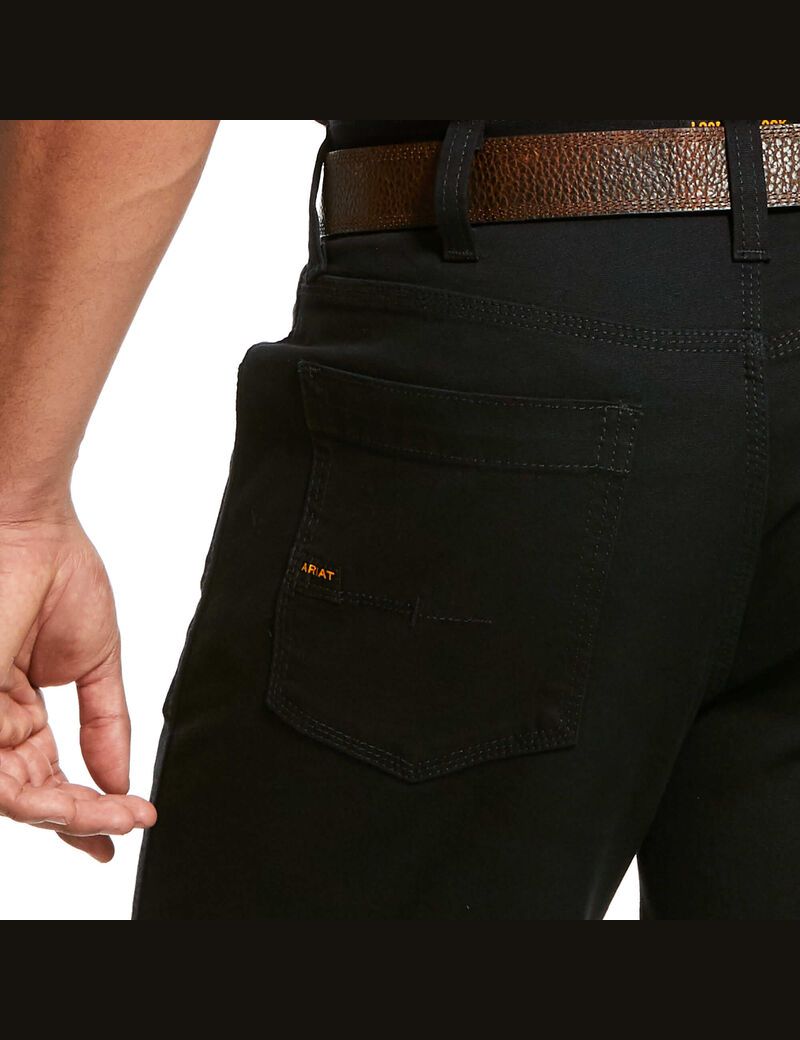 Shorts Ariat Rebar DuraStretch Made Tough Noir | QGR-6000282