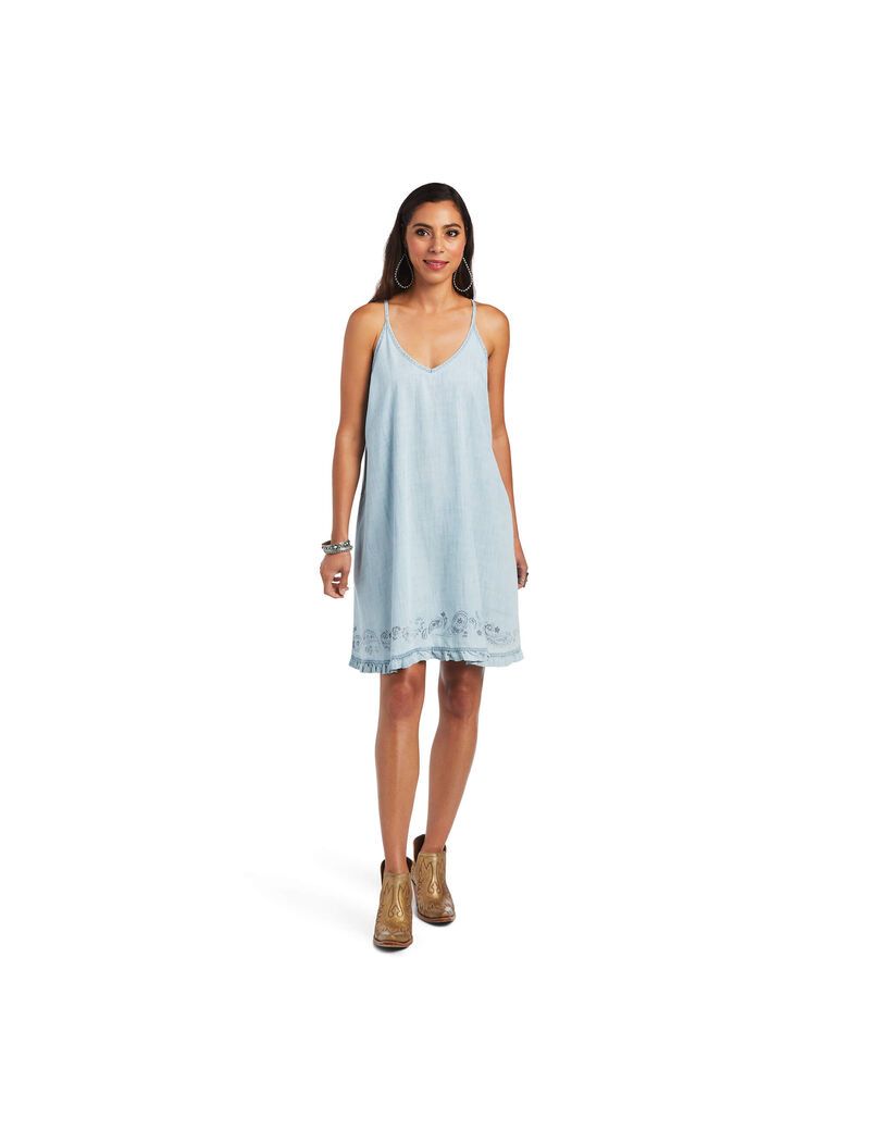 Peignoir Ariat Meadow Bleu Clair | DQY-4527853