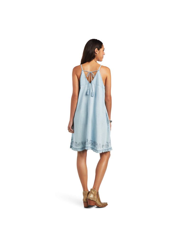 Peignoir Ariat Meadow Bleu Clair | DQY-4527853