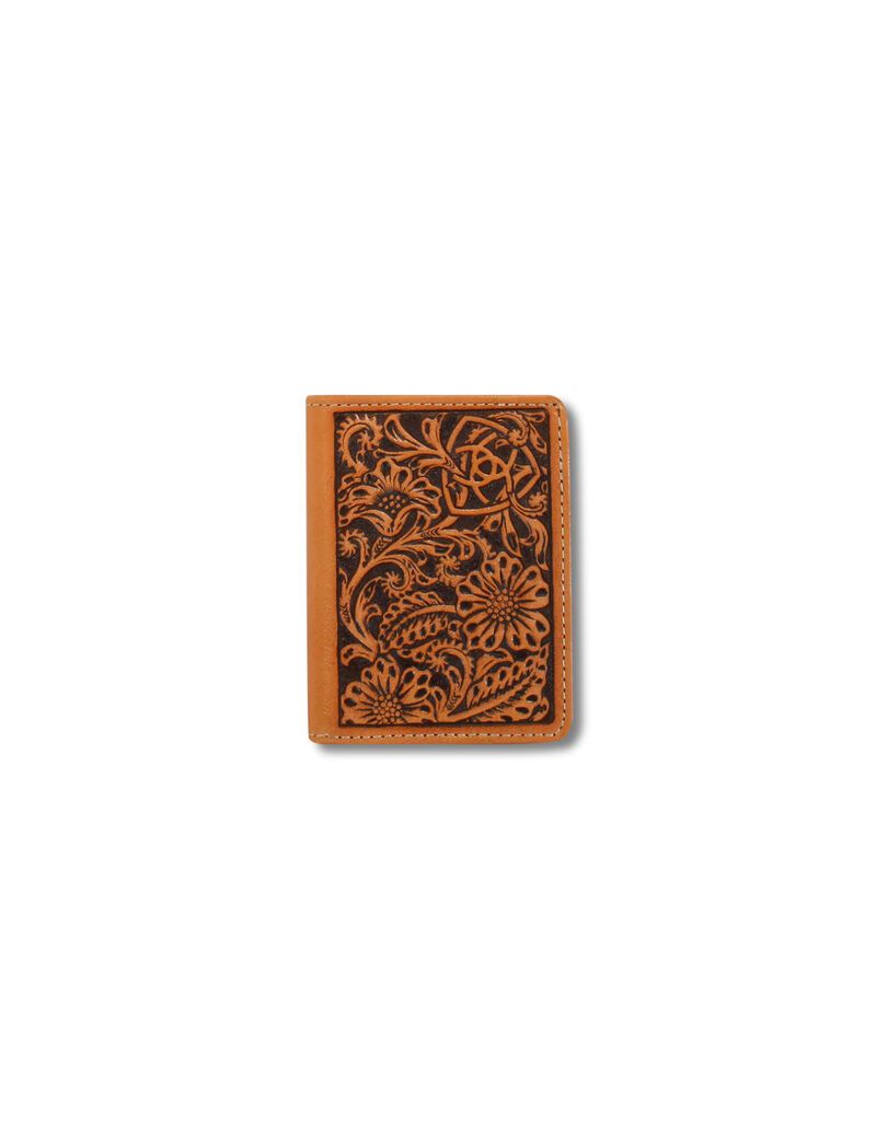 Portefeuilles Ariat Floral embossed bifold Marron | ZYW-2515836