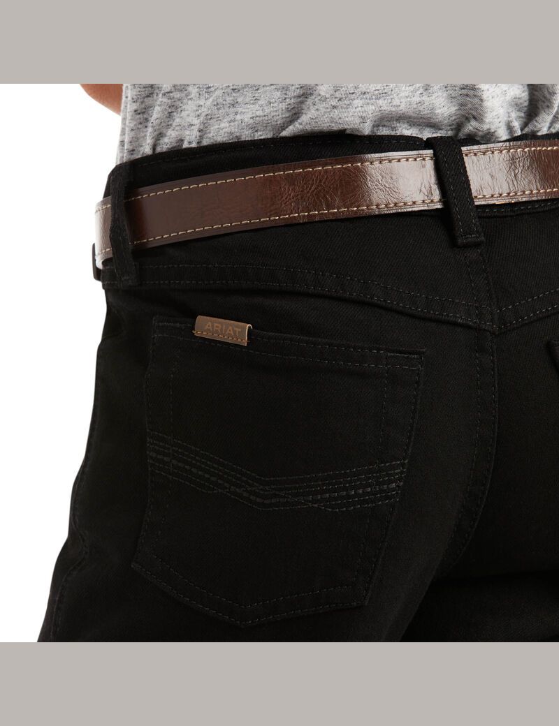 Jean Ariat B5 Slim Stretch Legacy Droit Noir | AFK-2365165