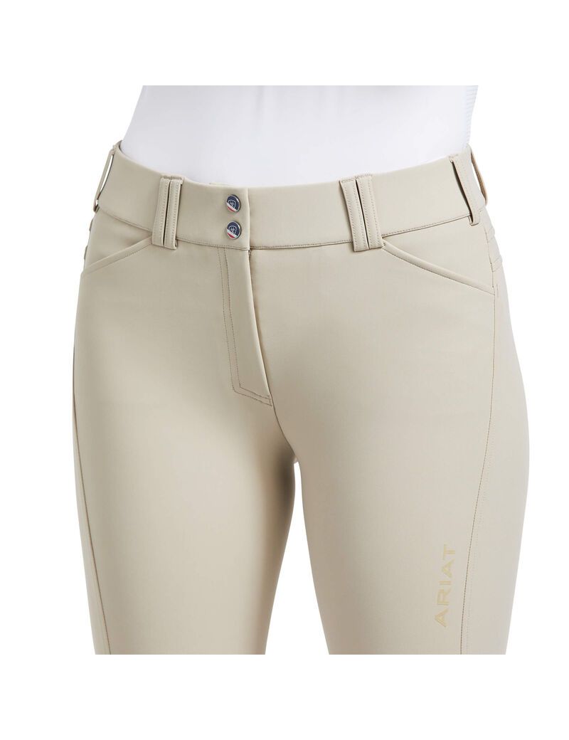 Pantalon Ariat Tri Factor Grip Knee Patch Breech Marron | JQC-8423324