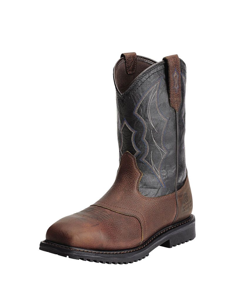 Bottes Imperméables Ariat RigTek Larges Square Embout Composite Embout Travail Marron | TLC-5340480