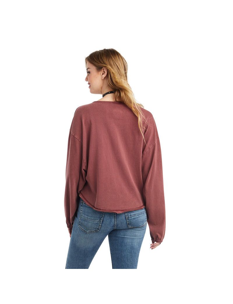 Hauts Ariat Pinon Henley Bordeaux | KHP-4174107