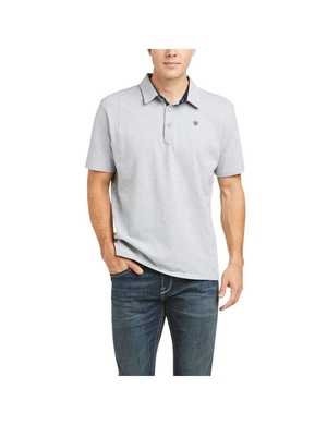 Polos Ariat Medal Grise | TZU-4249941