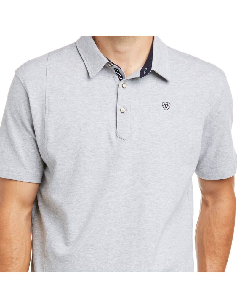 Polos Ariat Medal Grise | TZU-4249941