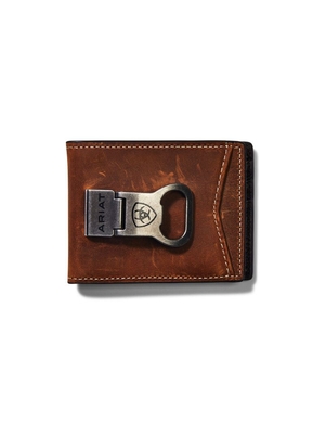 Portefeuilles Ariat Bifold with Clip Marron | SMJ-1320534