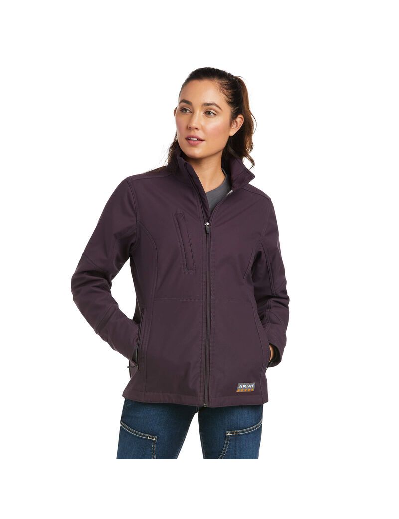 Vêtements De Travail Ariat Rebar Stretch Tela Softshell Jackets Violette | HPC-5644238