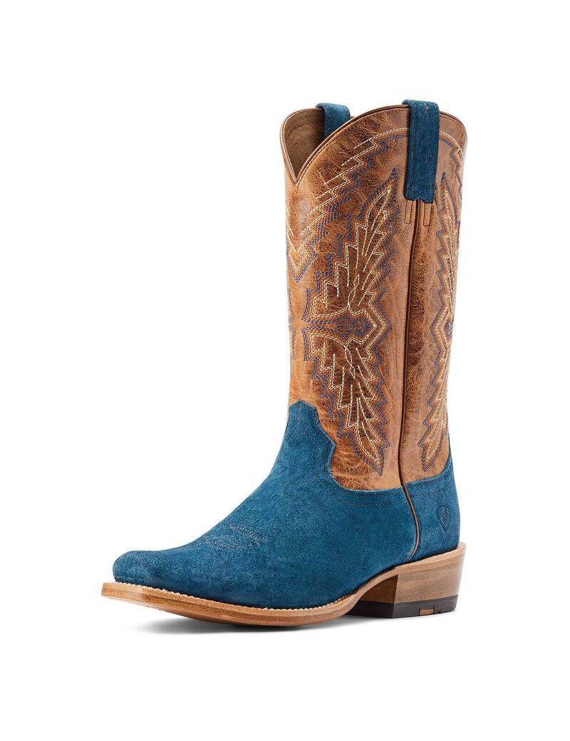 Bottes Western Ariat Futurity Showman Grise Bleu | WNB-5963029