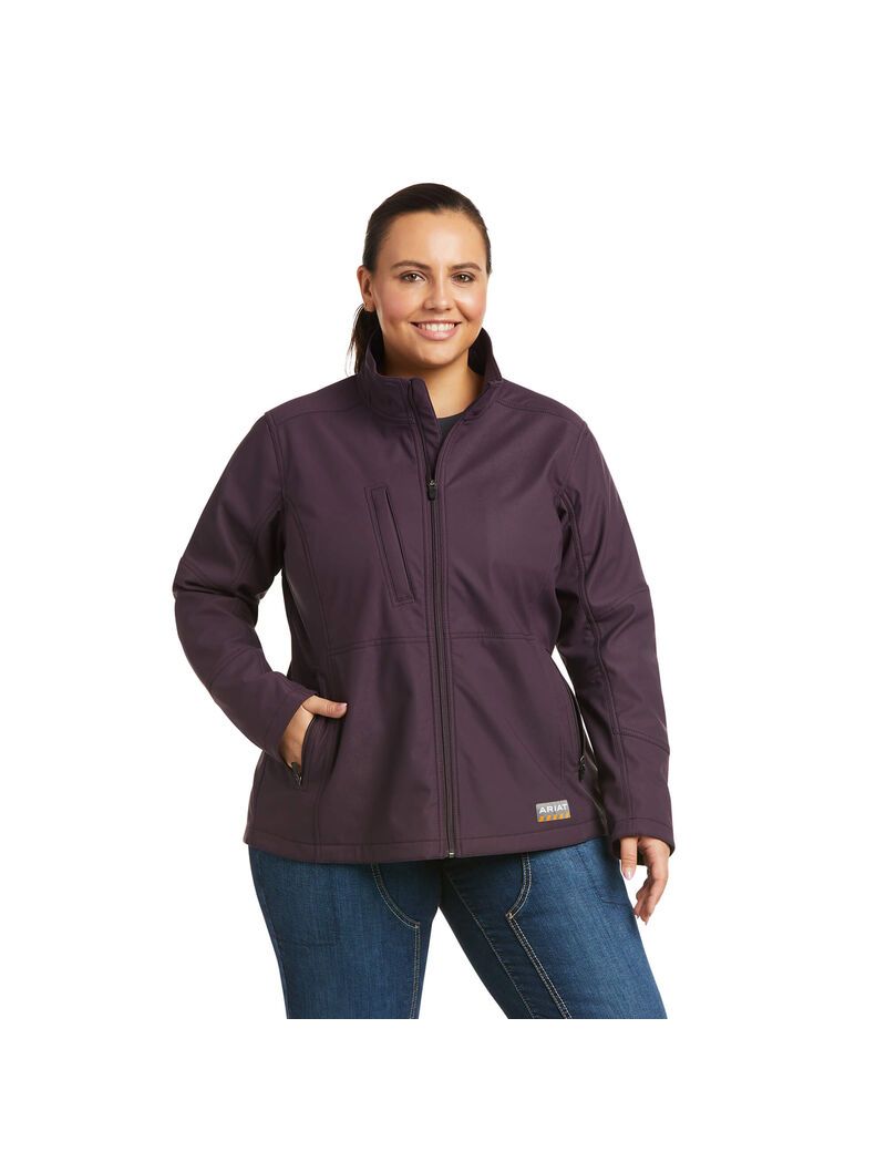 Vêtements De Travail Ariat Rebar Stretch Tela Softshell Jackets Violette | HPC-5644238