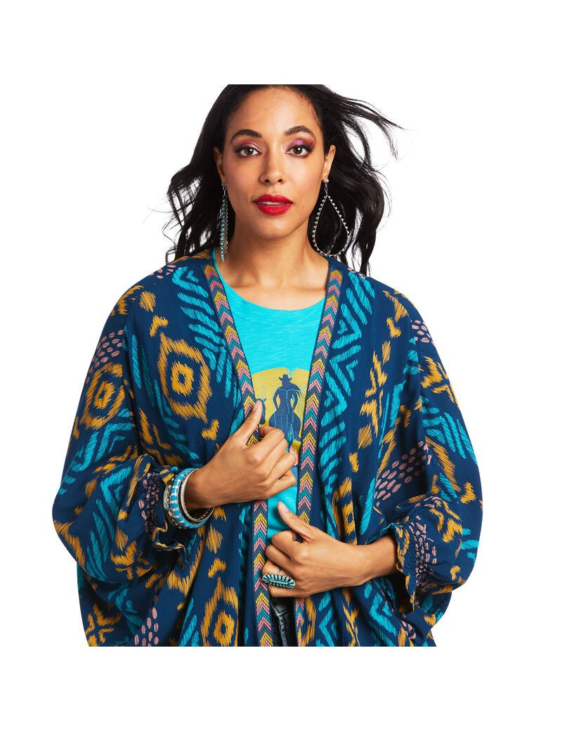 Hauts Ariat Ella Kimono Wrap Multicolore | KBB-3453367