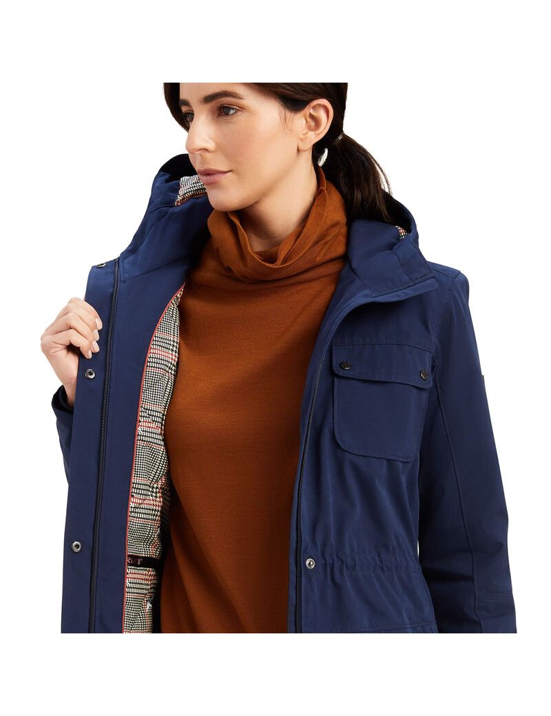 Vestes Ariat Argentium Parka Bleu Marine | EPU-8051566