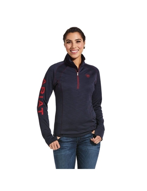 Sweats Ariat Tek Team 1/2 Zip Bleu Marine | KCW-7966126