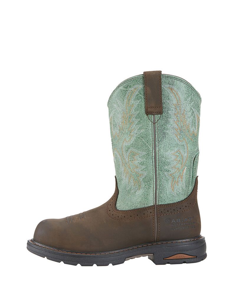 Bottes de Travail Ariat Tracey Imperméables Composite Embout Marron | PIX-0354436