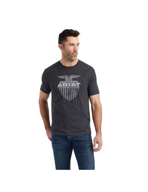 T Shirts Ariat Diamond Shield Grise | TRE-5479936