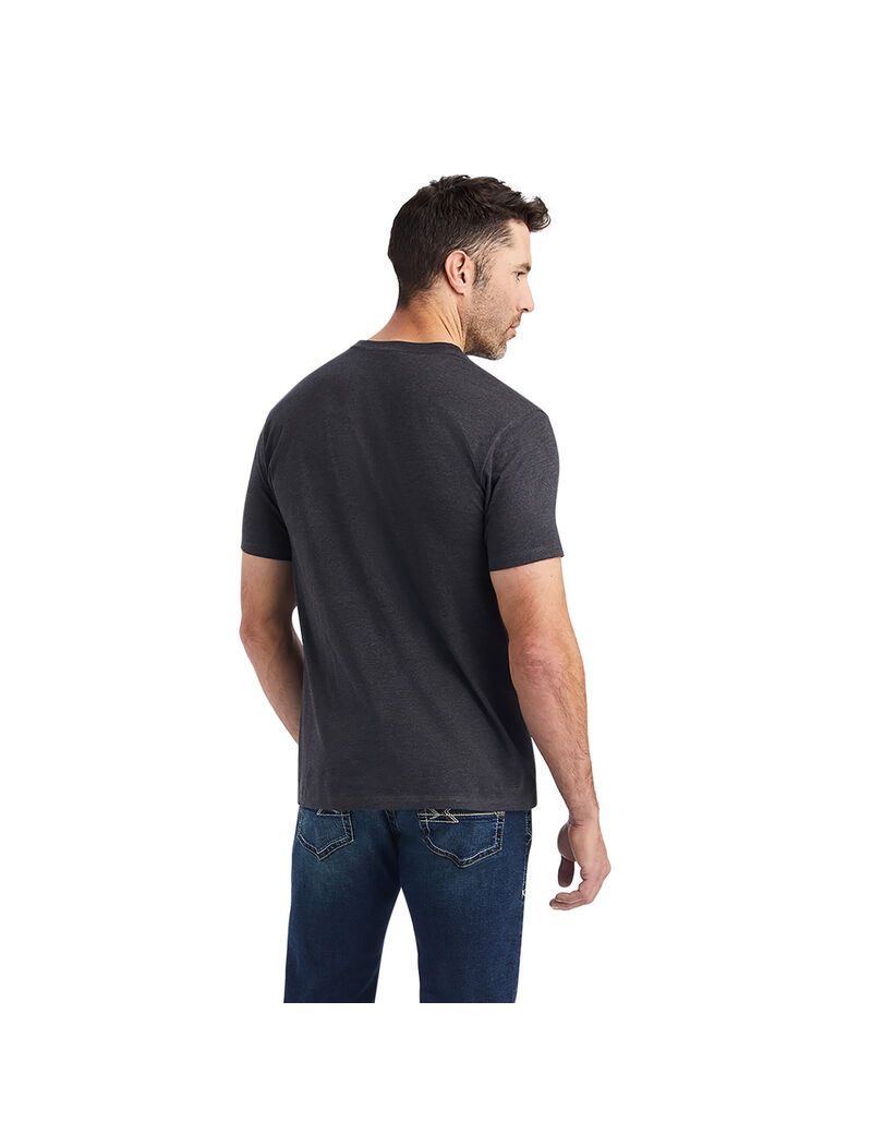 T Shirts Ariat Diamond Shield Grise | TRE-5479936