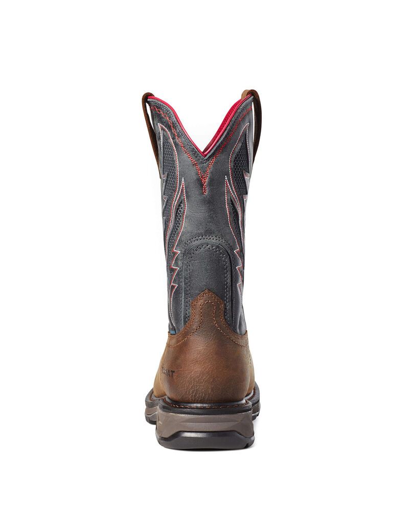 Bottes Imperméables Ariat WorkHog XT VentTEK Carbon Embout Travail Marron | KDI-6160216