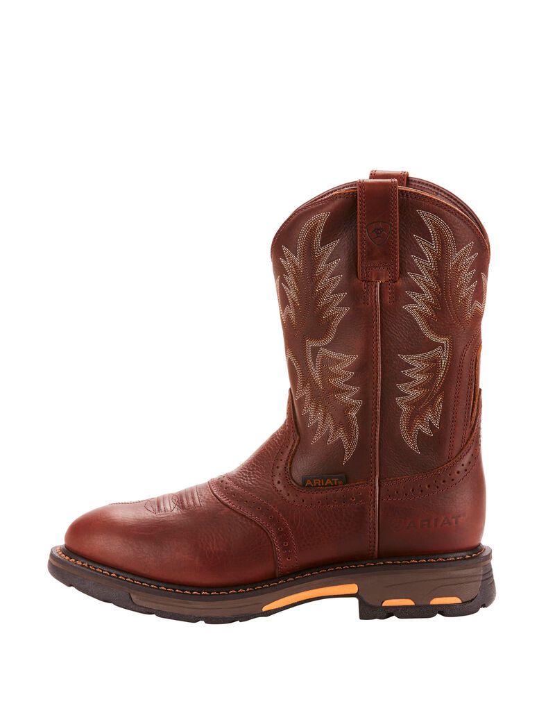 Bottes de Travail Ariat Workhog Pull-on Cuivre Foncé | PCP-9228876