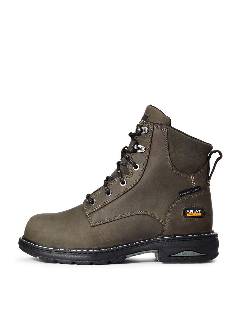 Bottes de Travail Ariat Casey 6' Composite Embout Grise | FHB-7503031