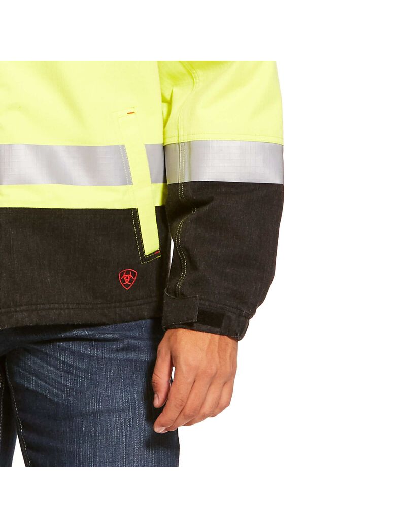 Vestes Ariat FR Hi-Vis Imperméables Insulated Jaune | DOF-8303005