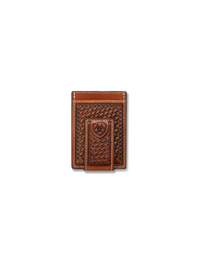 Sacs Ariat Lattice embossed money clip Marron | YKC-1795648