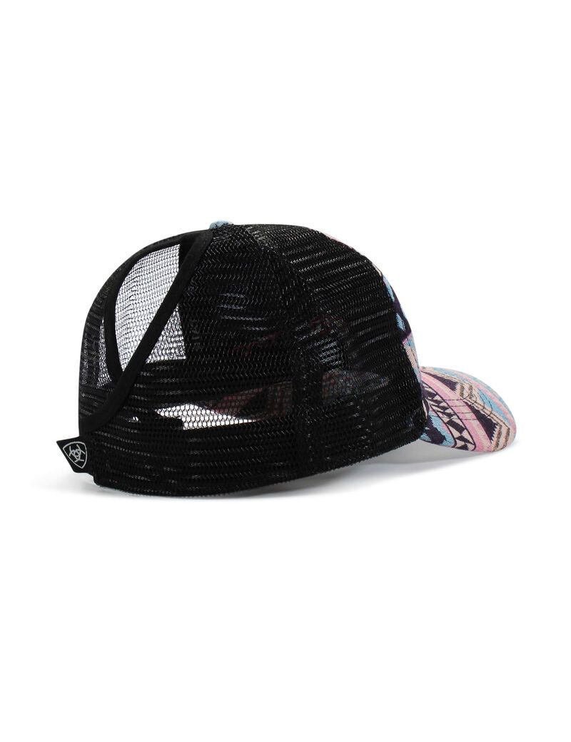 Casquettes Ariat Zigzag stripe print Rose | BJO-7686507