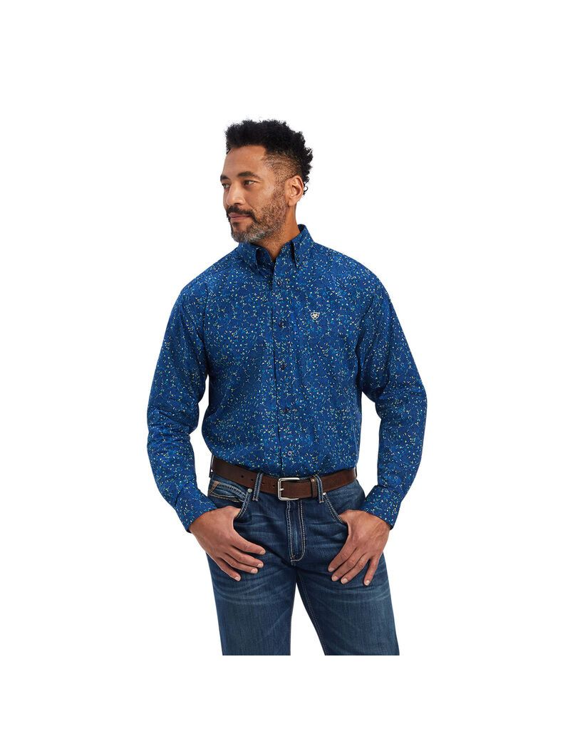 Chemises De Costume Ariat Benji Classiche Fit Bleu | MGJ-4928785