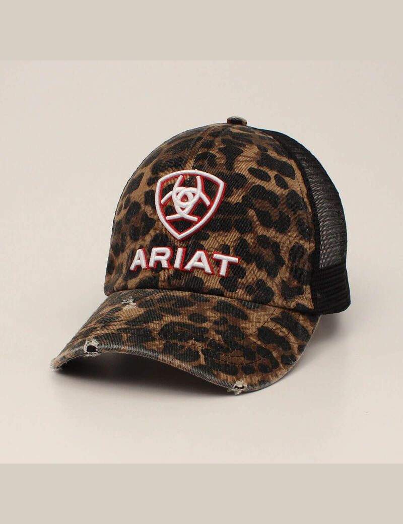 Casquettes Ariat Embossed logo cheetah print Noir | PGI-3956711