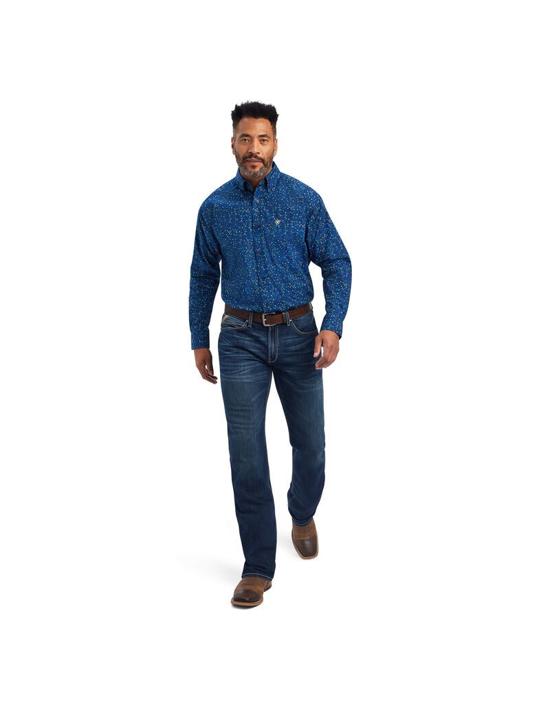 Chemises De Costume Ariat Benji Classiche Fit Bleu | MGJ-4928785