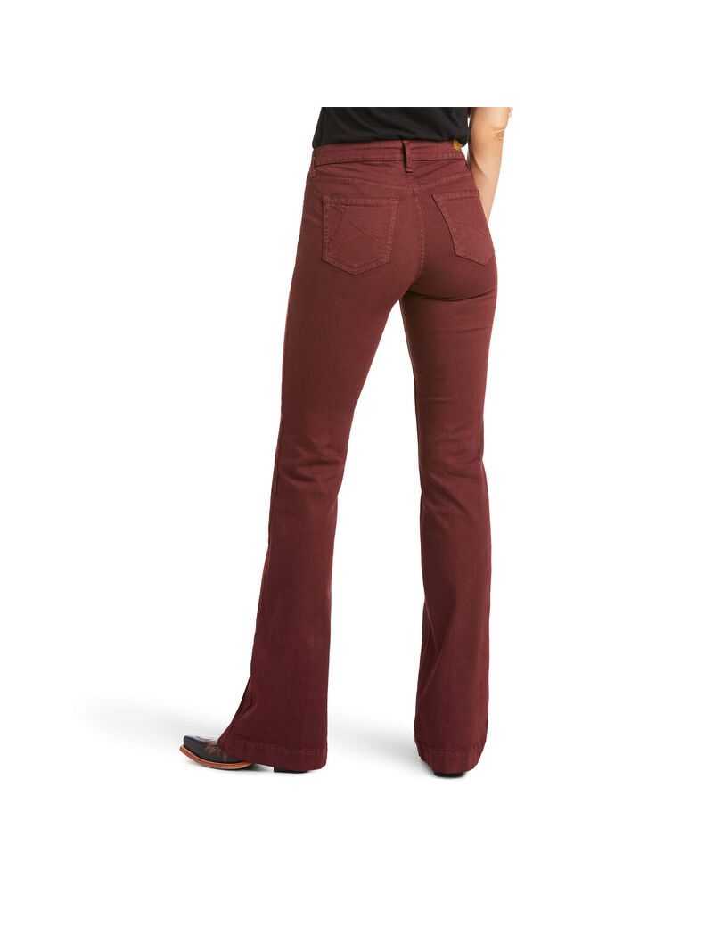 Jean Ariat Slim Trouser Ella Larges Leg Rose | ROR-3971541