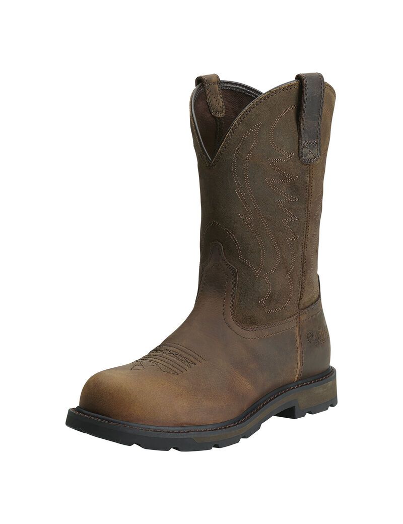 Bottes de Travail Ariat Groundbreaker Steel Embout Marron | AII-3146262