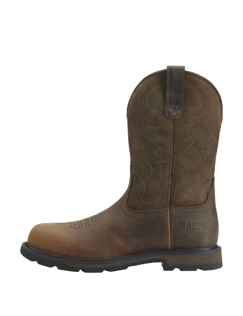 Bottes de Travail Ariat Groundbreaker Steel Embout Marron | AII-3146262