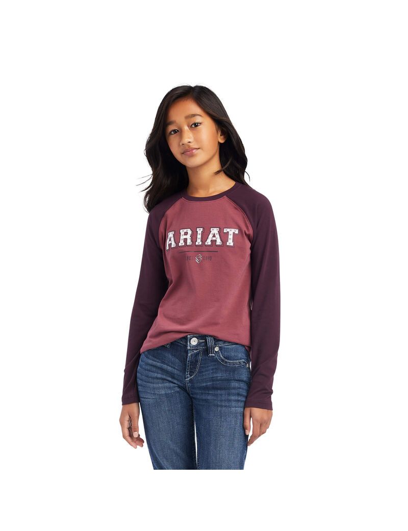 T Shirts Ariat Varsity Rose | IFR-7980385