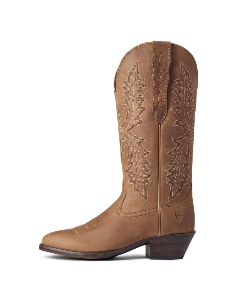 Bottes Western Ariat Heritage Elastic Larges Calf Marron | NRE-5503852