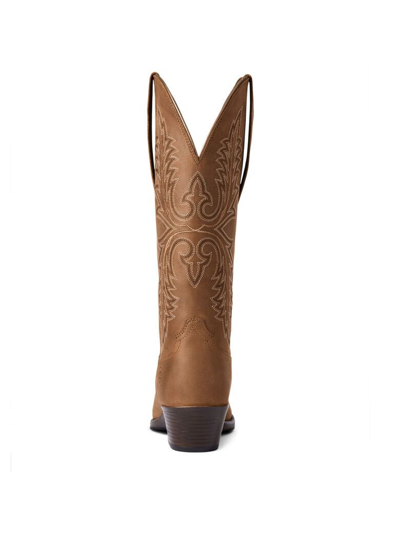 Bottes Western Ariat Heritage Elastic Larges Calf Marron | NRE-5503852