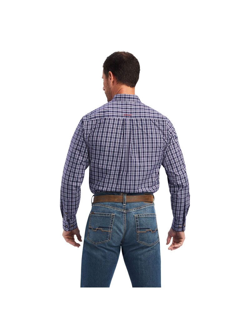 Chemises De Costume Ariat Pro Series Noell Fitted Bleu | XSA-4950410