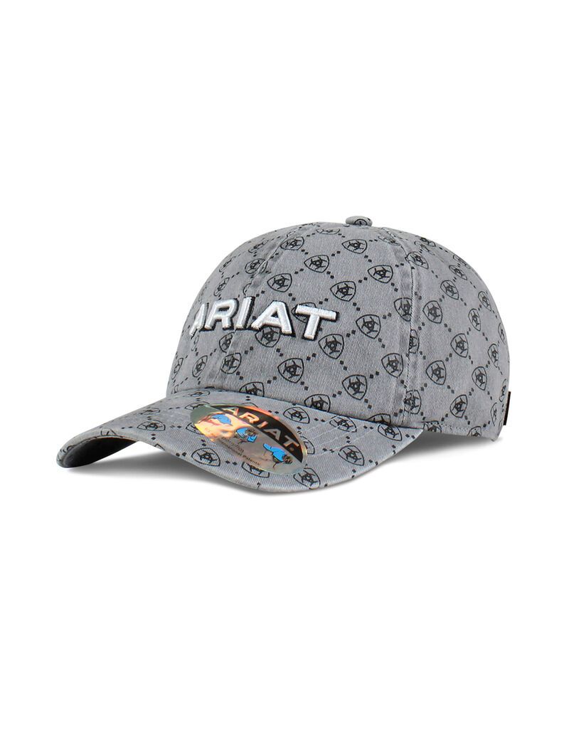 Casquettes Ariat Shield logo print Grise | PGB-0751200