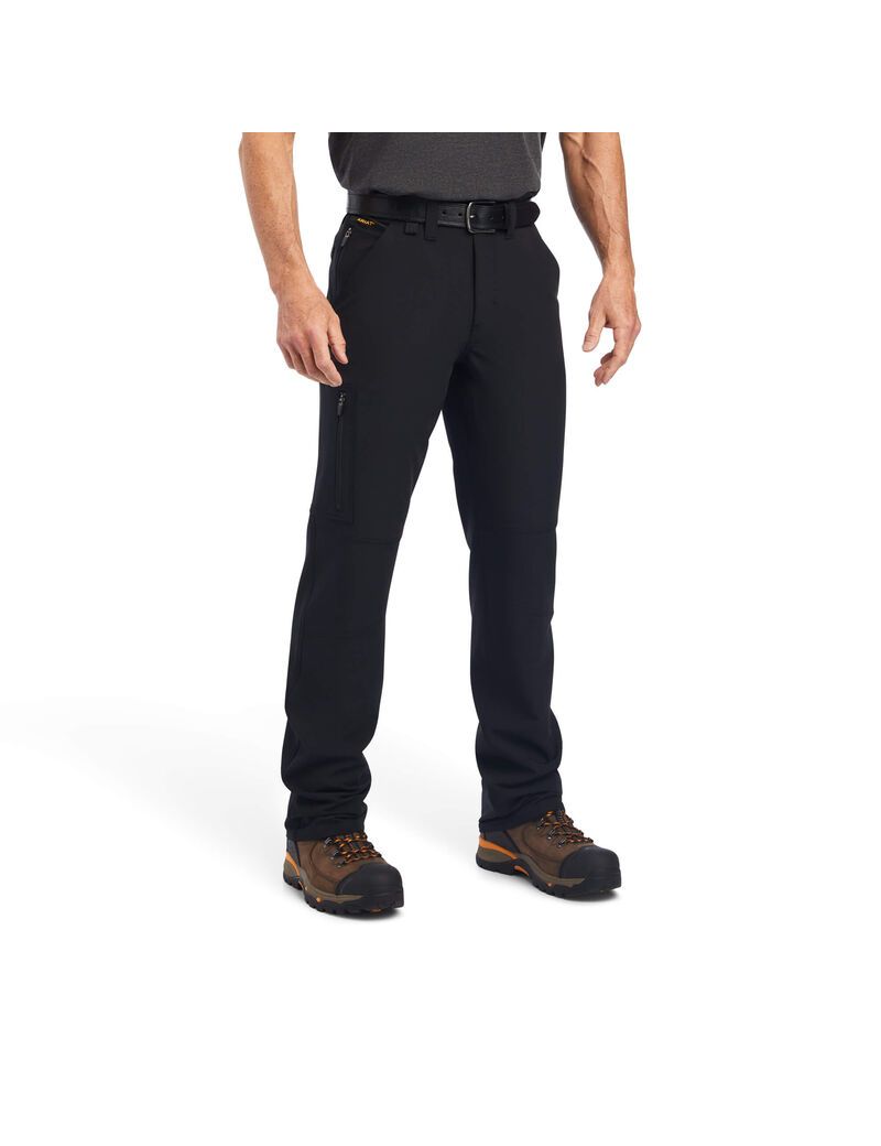 Pantalon Ariat Rebar M5 Droit DuraStretch DriTEK Softshell Droit Noir | TMV-2475904