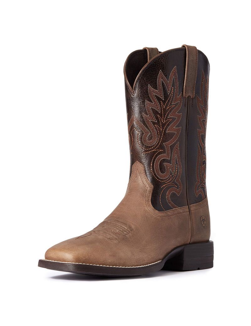 Bottes Western Ariat Layton Marron | UQX-7061263