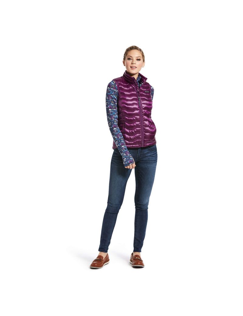 Gilet Ariat Ideal 3.0 Down Bleu Royal Violette | YRA-2455828