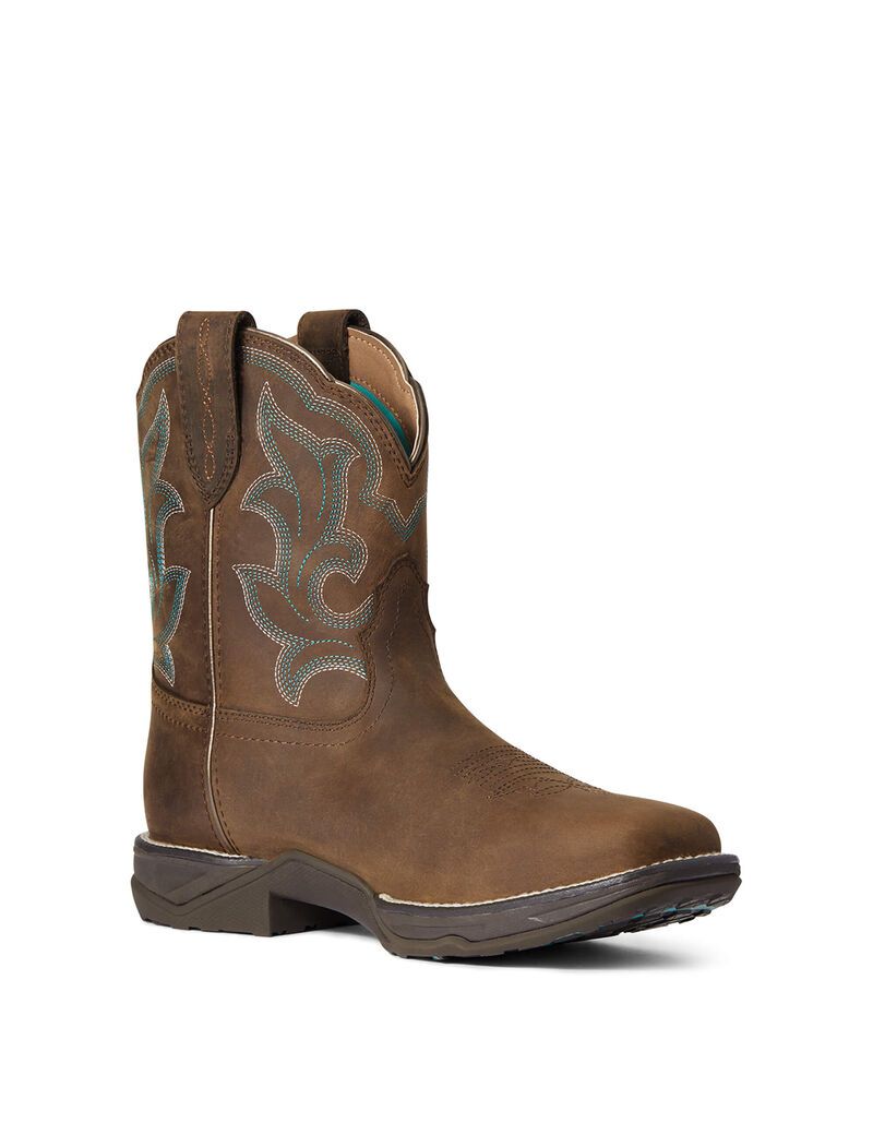 Bottes Imperméables Ariat Anthem Shortie II Western Marron | MYM-5804473