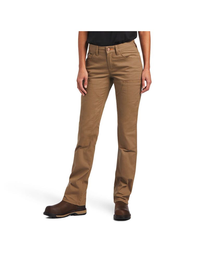 Vêtements De Travail Ariat Rebar DuraStretch Made Tough Double Front Pants Kaki | GUU-1551009