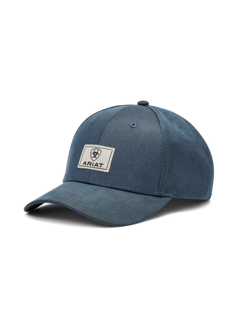 Casquettes Ariat Box Logo Patch Bleu | VGU-3225278