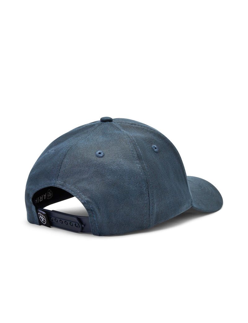 Casquettes Ariat Box Logo Patch Bleu | VGU-3225278