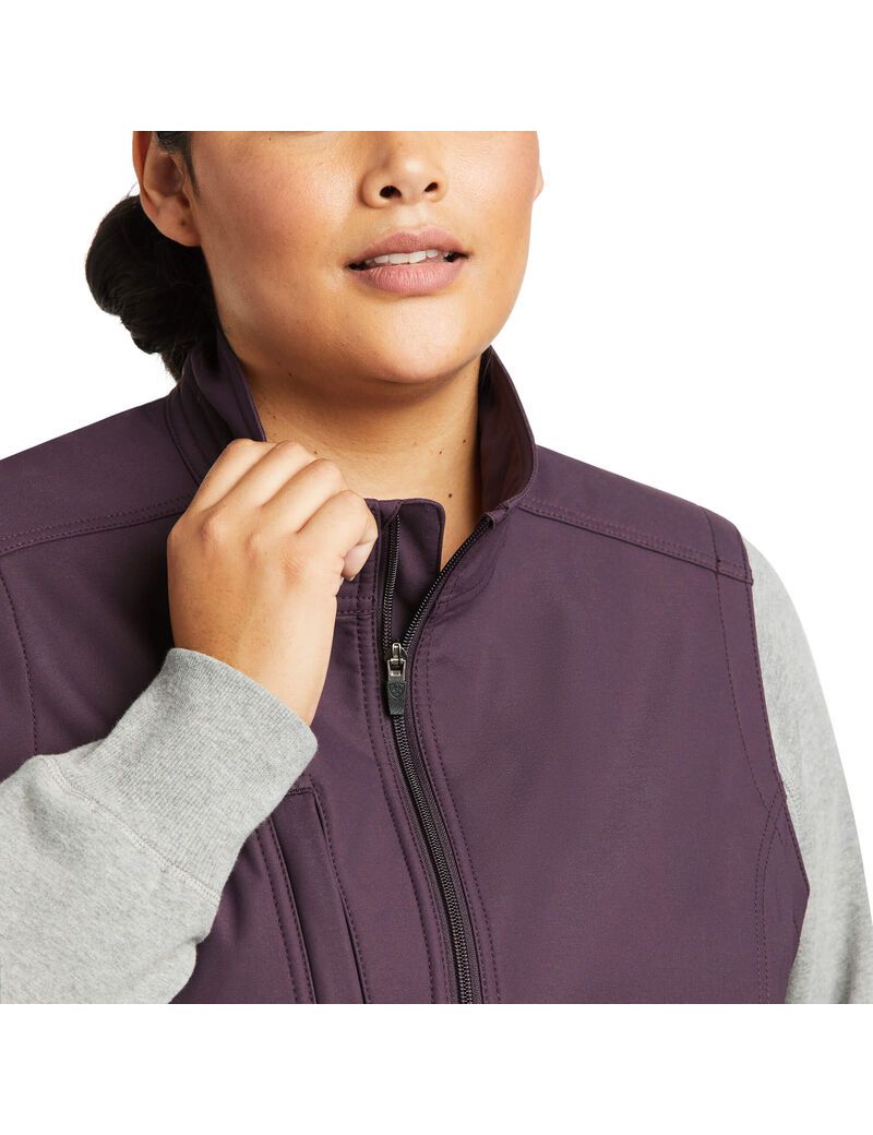 Vêtements De Travail Ariat Rebar Stretch Tela Softshell Vest Violette | MDB-1516543