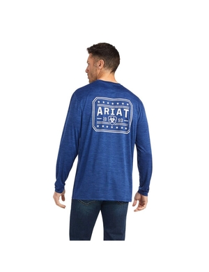 T Shirts Ariat Charger 93 Liberty Bleu | WEF-4067185