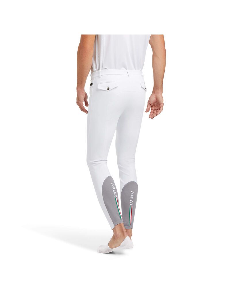 Pantalon Ariat Speranza Knee Patch Breech Blanche | VWF-3297518